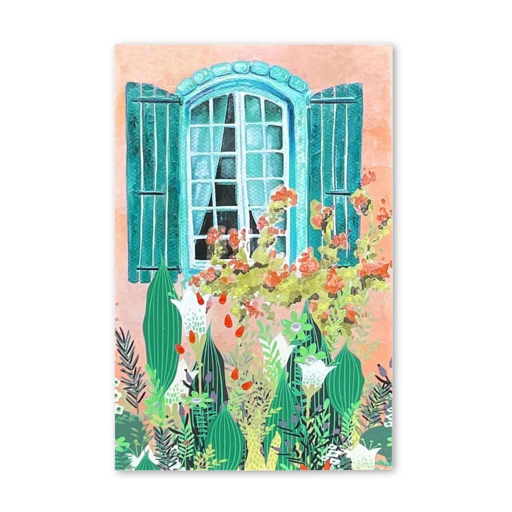 Cuadro De Ventana Con Jardín Surtido 60X3X90Cm