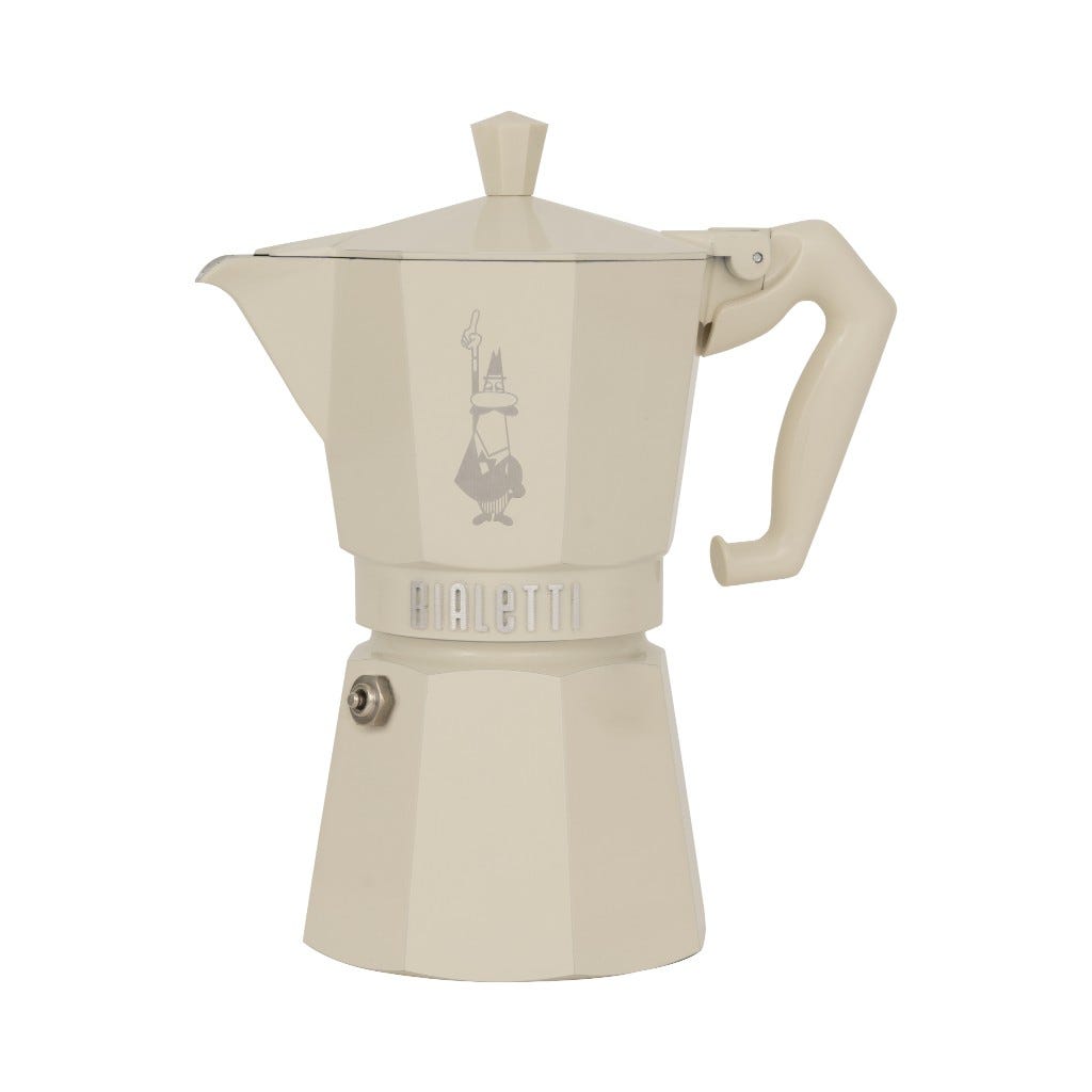 Cafetera Beige De 6 Tzas