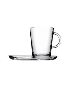 Set De 2 Tazas Y Con Plato Tribeca Pasabahce