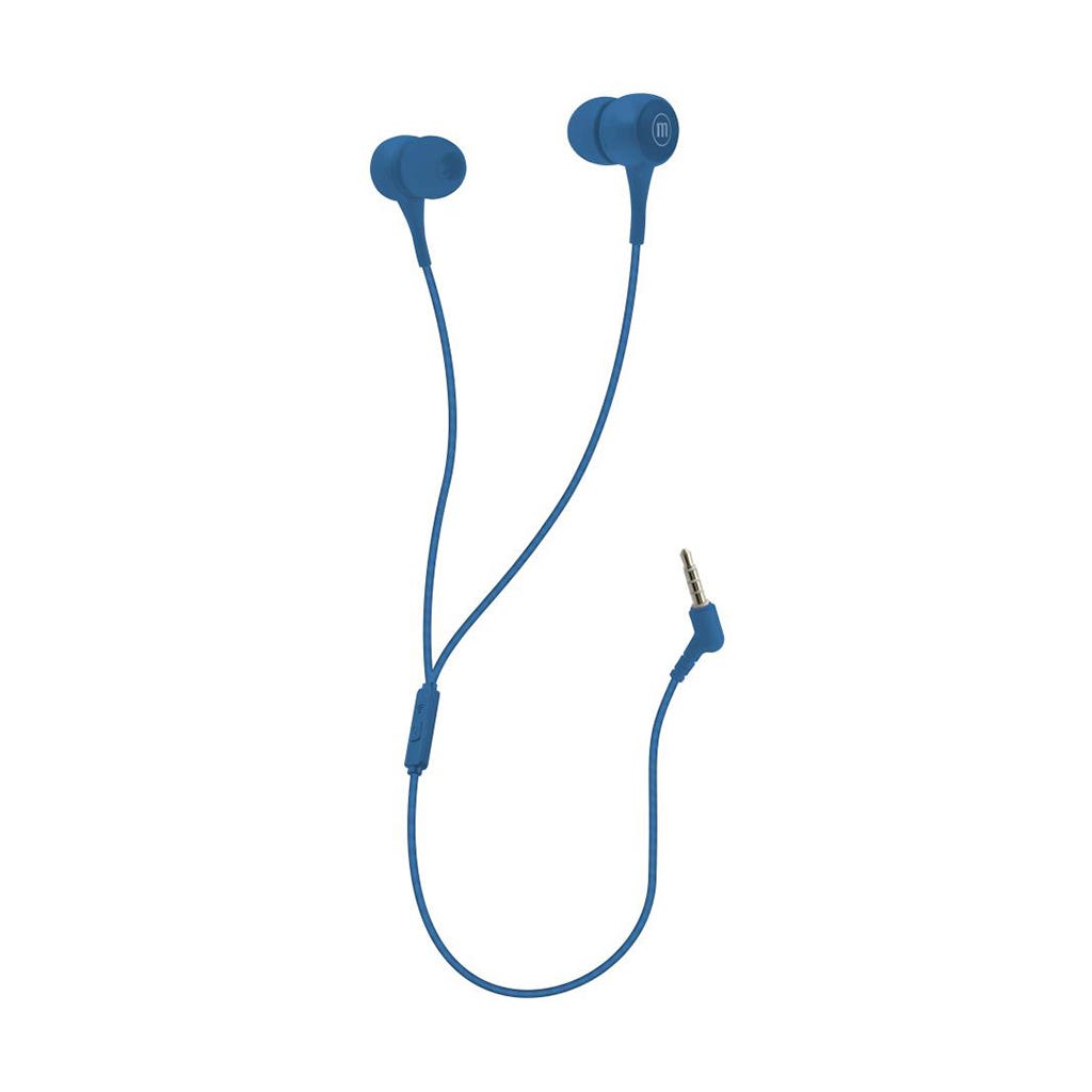 Audifonos Con Micrófono Azul Pop Maxell