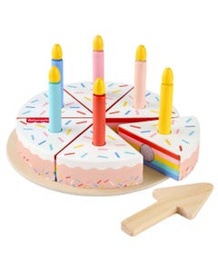 Fisher-Price Pastel Cumpleaños De Madera 14Pzs