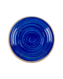 Plato De Cenar Con Diseño De Color Azul 27Cm