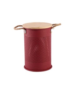 Canasta De Almacenamiento Roja 27X27X41CM