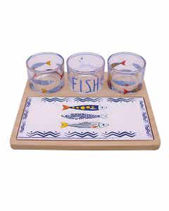 Set De Tabla Para Servir 4 Piezas