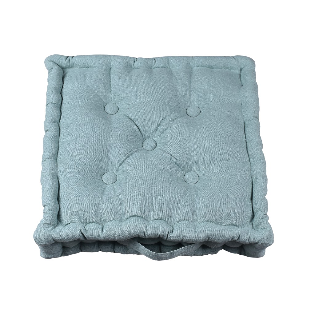 Cojín De Piso Celeste 40X40X6Cm