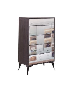 Cómoda Ronella Con Cajones Frontal De Espejo 72X39X114Cm
