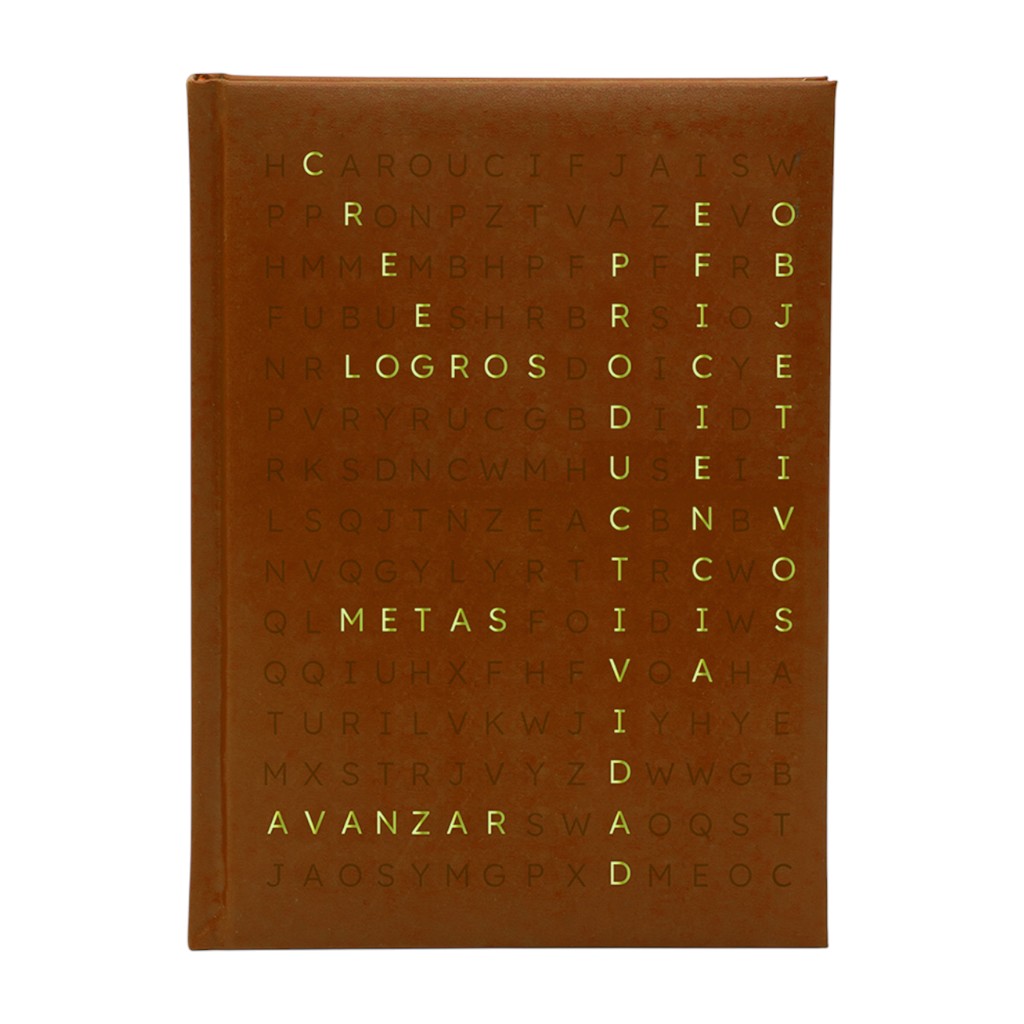 Agenda Marrón Diseño Sopa De Letras