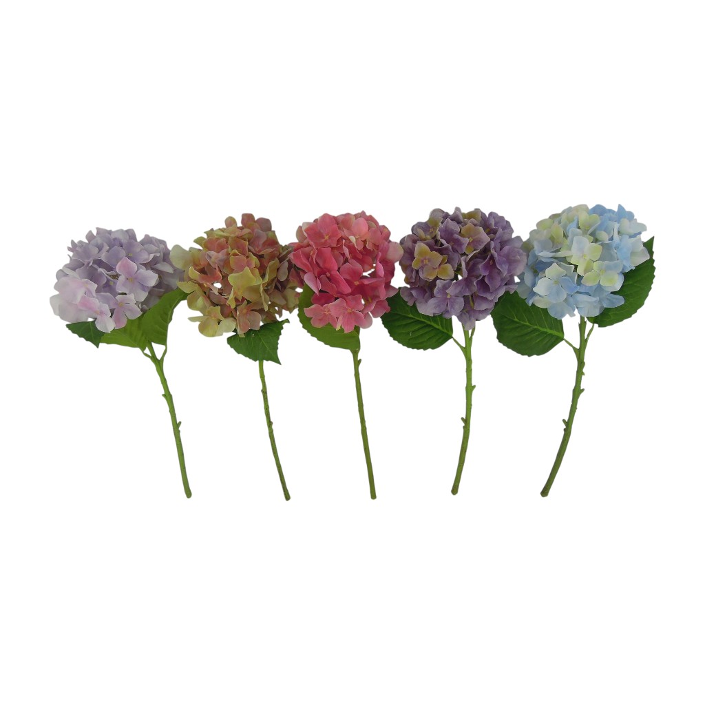 Flor Artificial Hydrensia Spray 47cm Surtidos