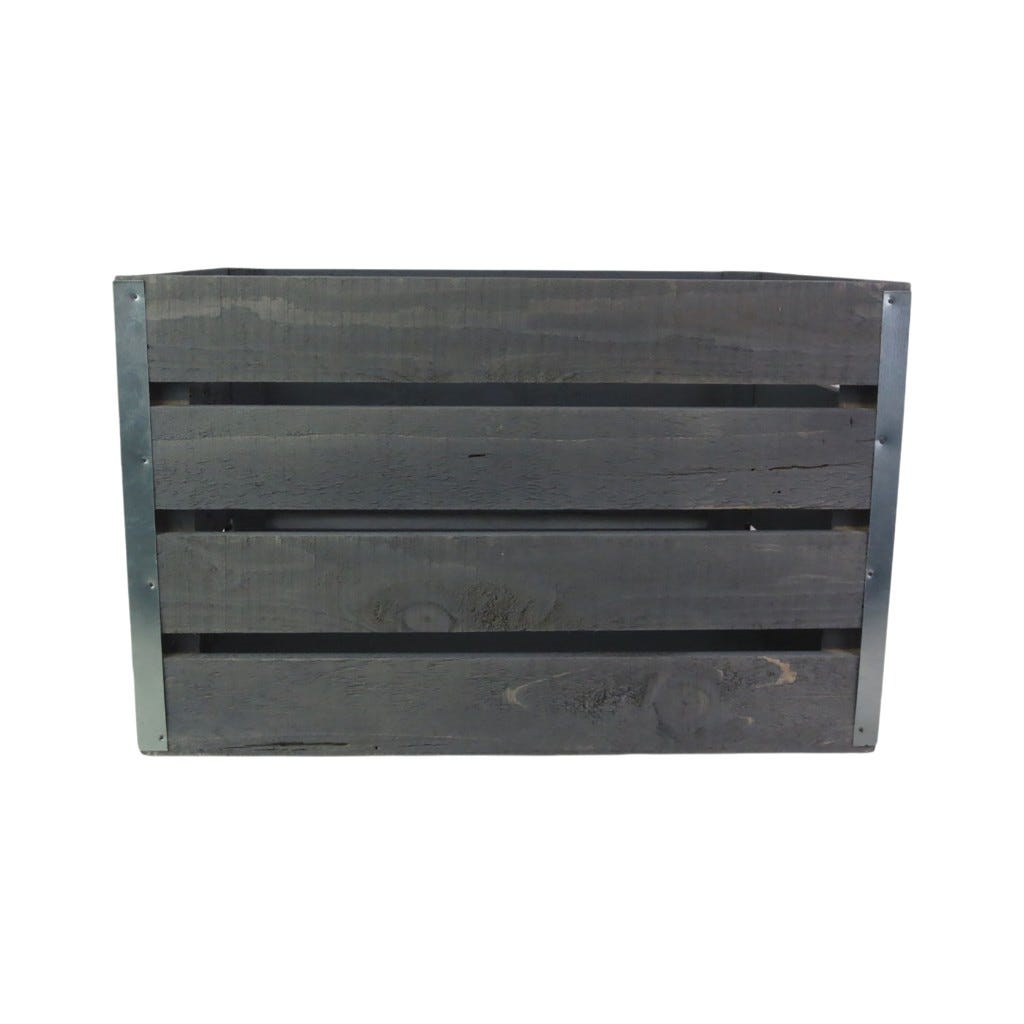 Caja Decorativa Gris 40x30x25cm