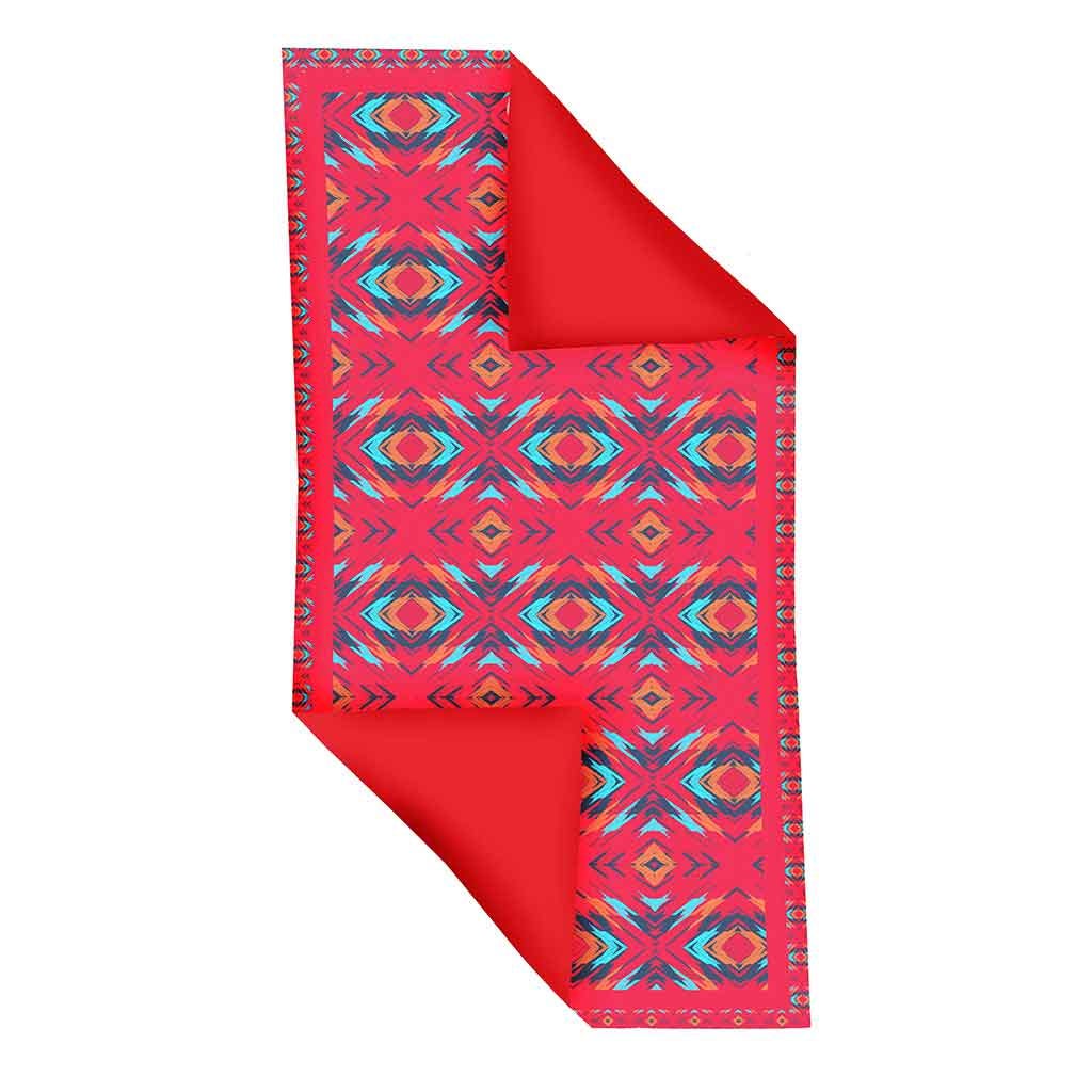 Toalla De Playa Rojo Con Estampado