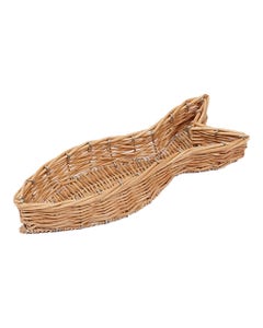 Bandeja De Mimbre Con Forma De Pescado 32X13X4.5Cm