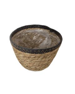Cesta Para Plantas Marrón Y Negro 17X14Cm