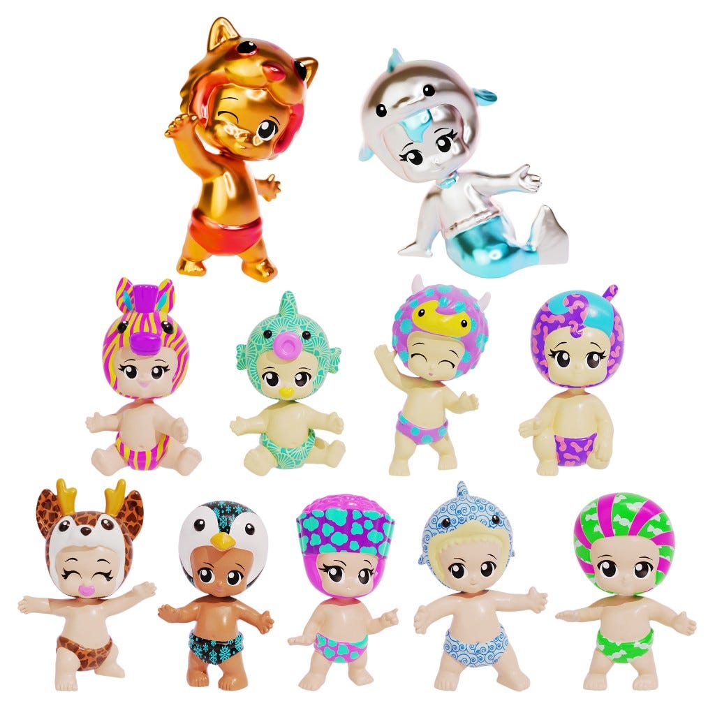 Pack 5 Muñecas Coleccionables Bibi-Chibis Surtido