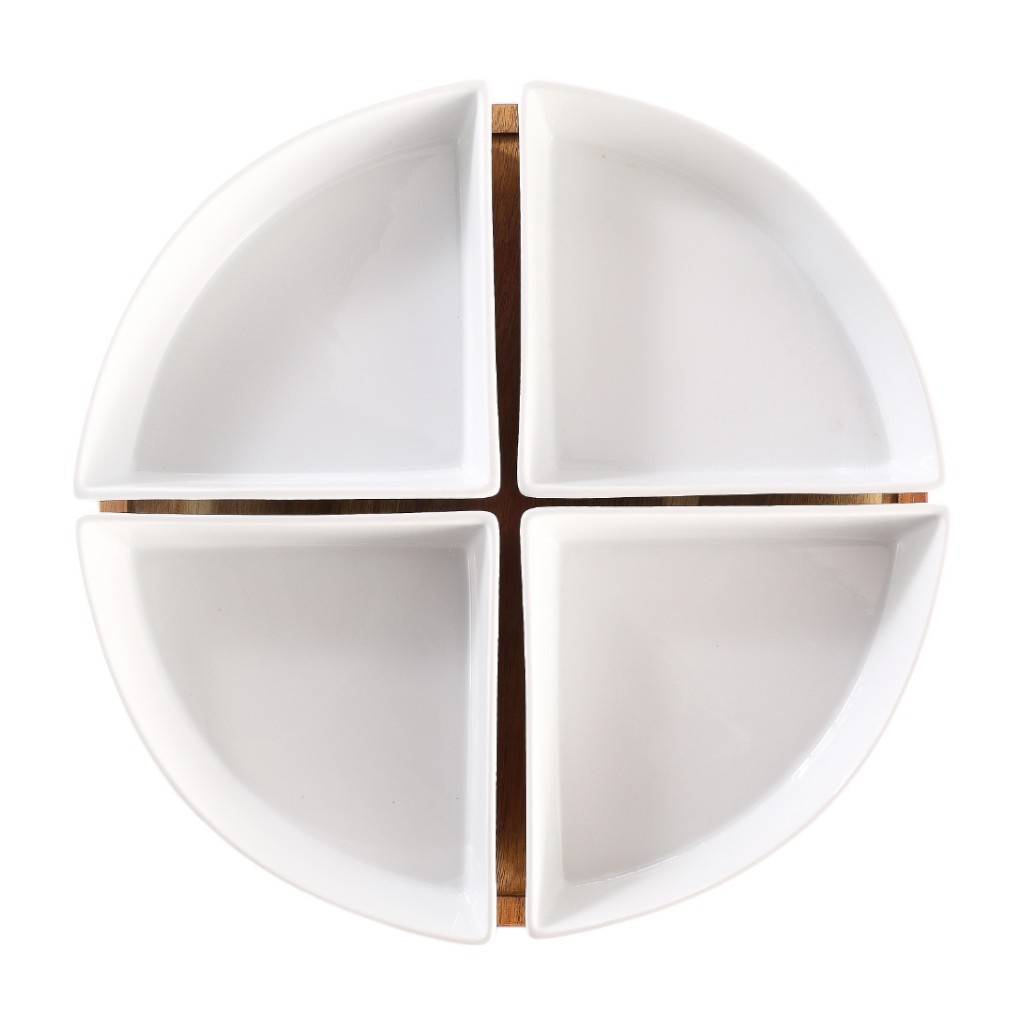 Bandeja Blanca Giratoria 16X23X4Cm