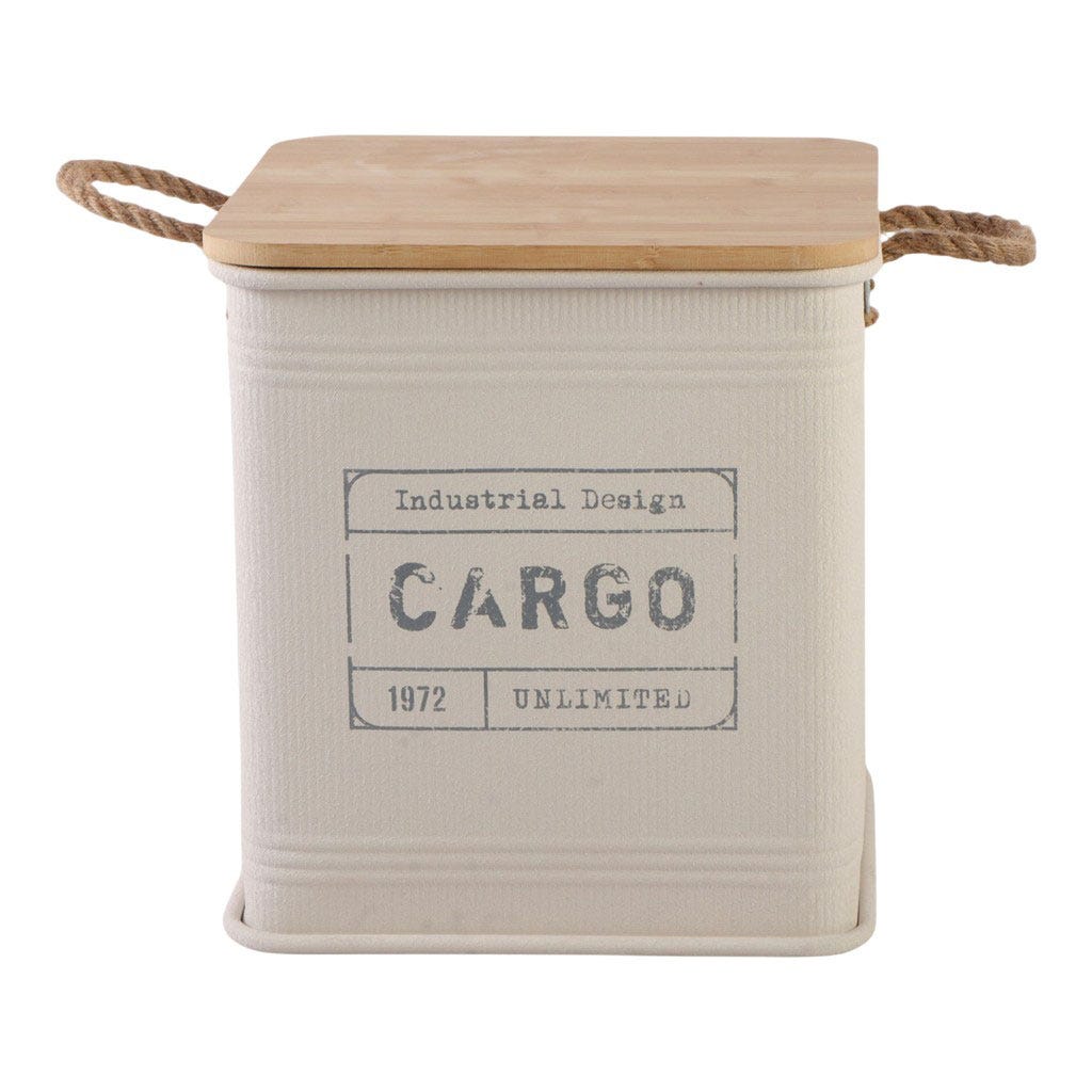 Canasta De Almacenamiento Crema 36X36X39.5CM