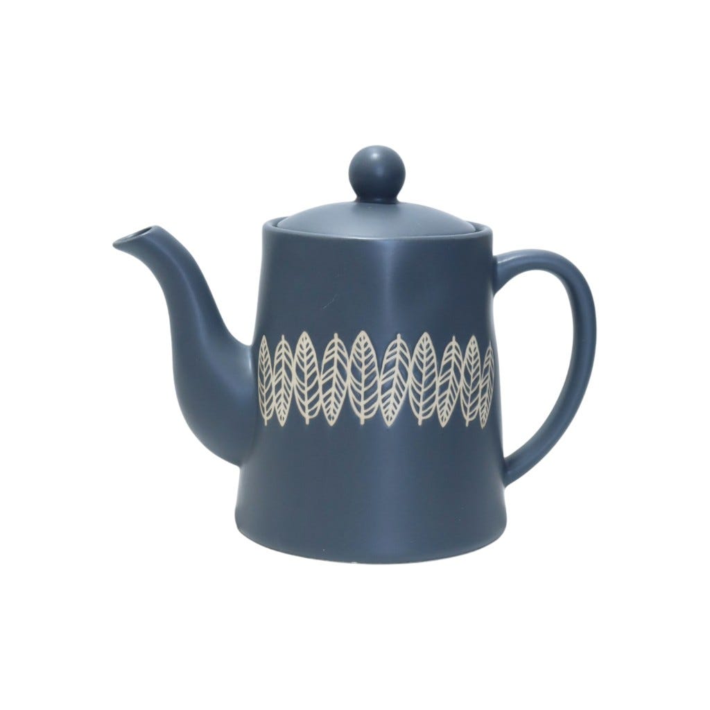 Tetera De Cerámica Gris 900ml