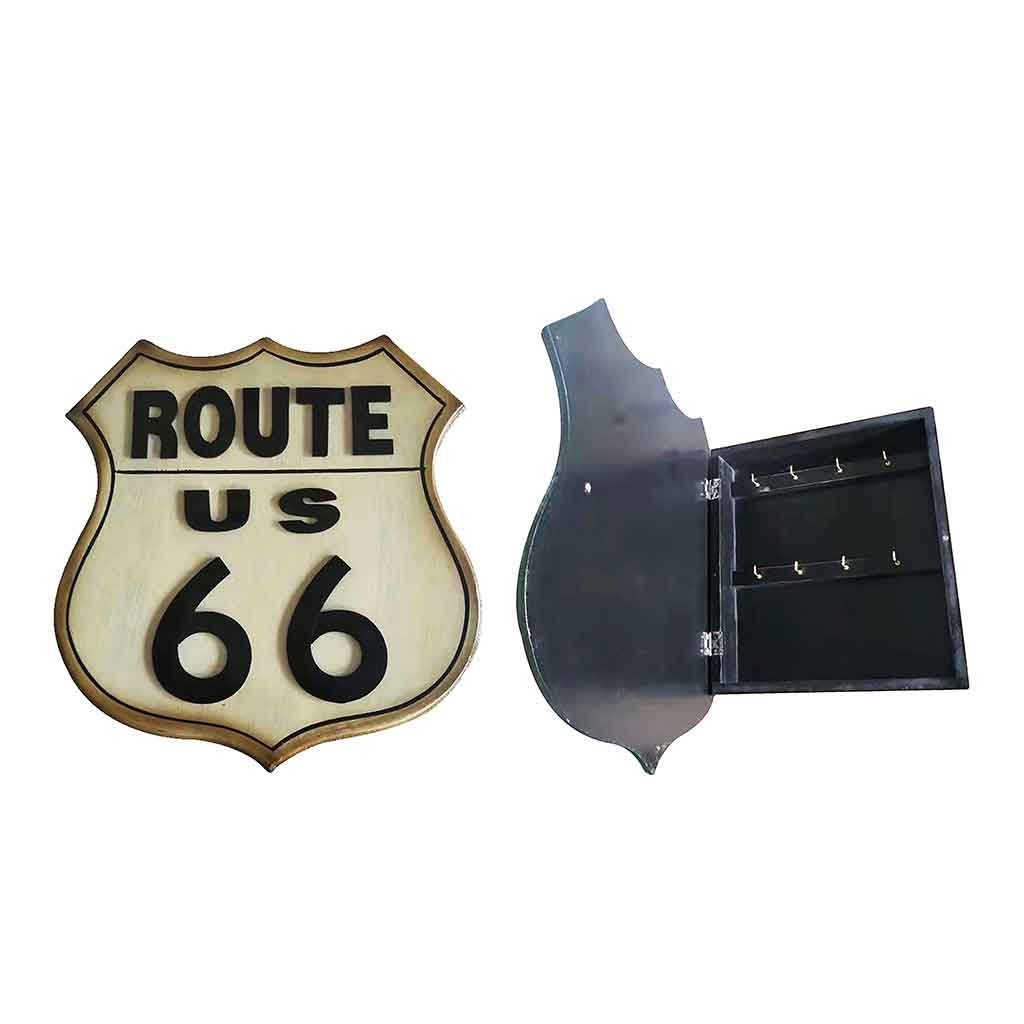 Caja decorativa para llaves route 66