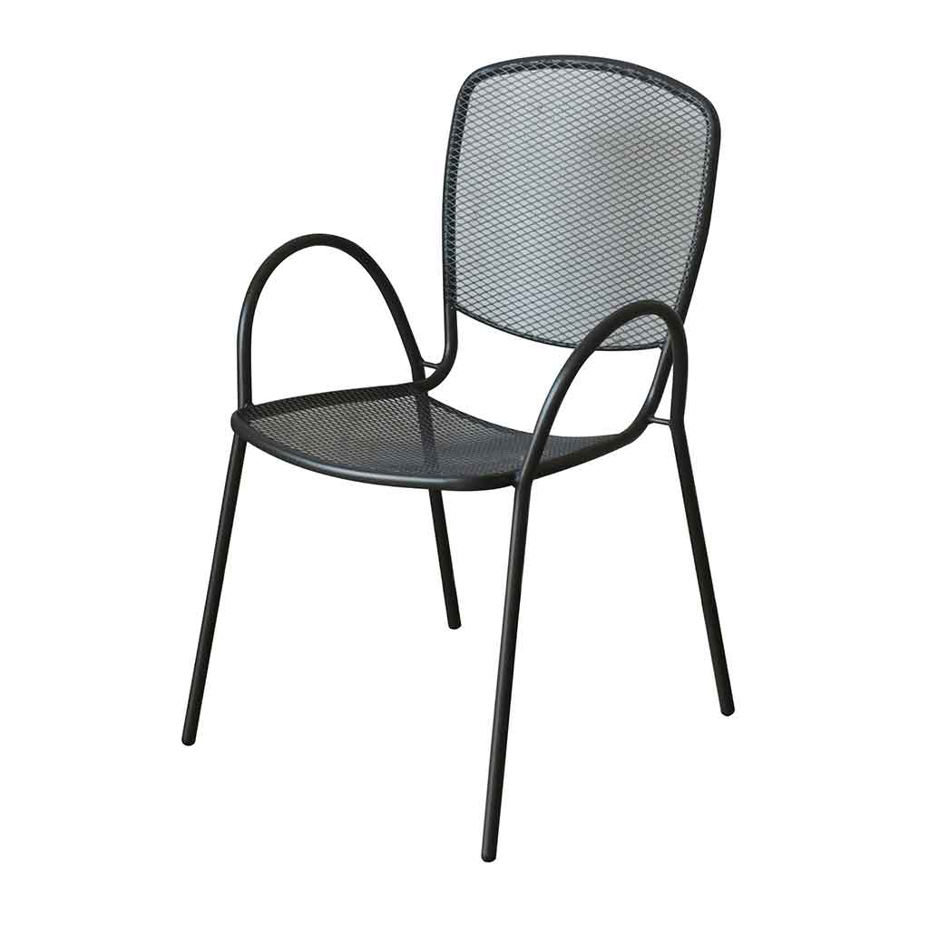 Silla de comedor gris Bergamo