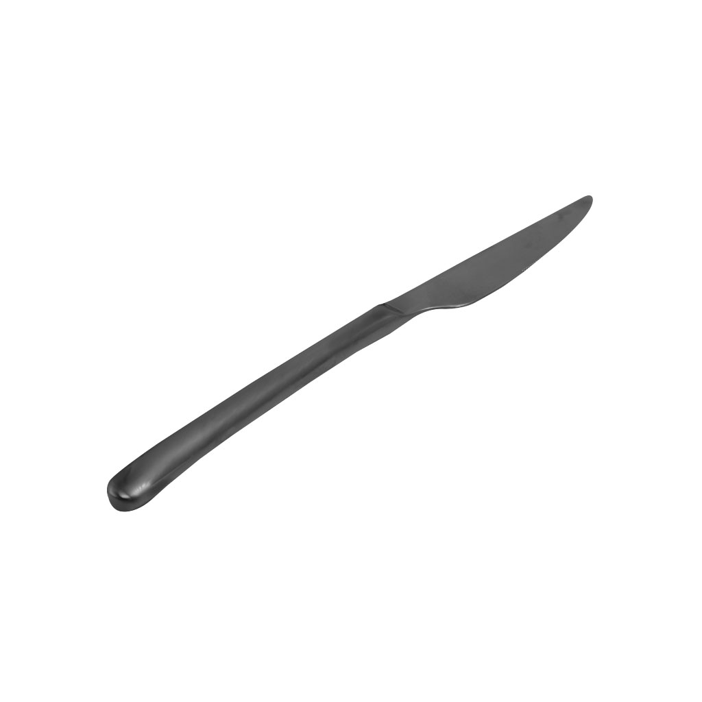 Cuchillo individual negro mate