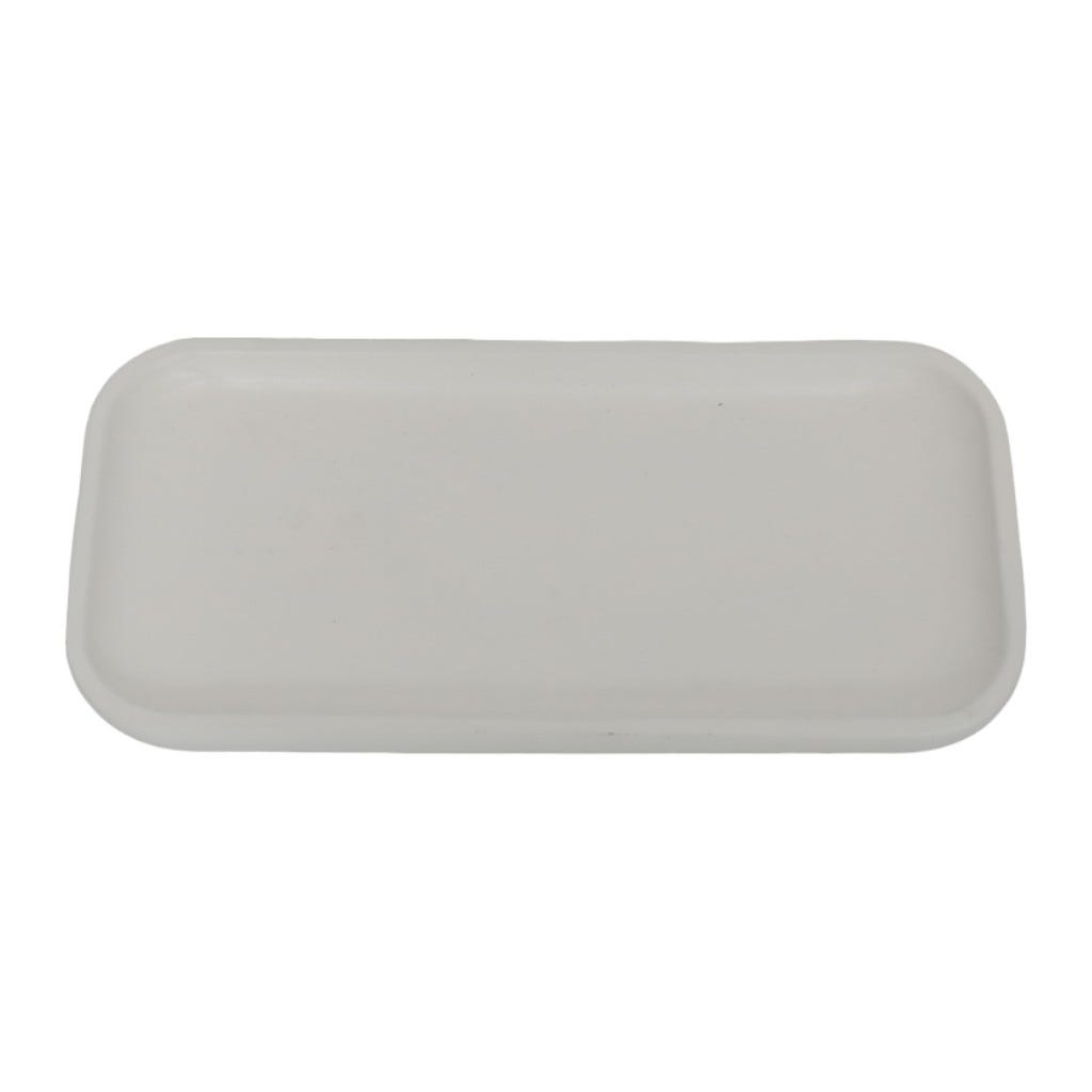 Bandeja Decorativa Blanca 30.5X15X2Cm