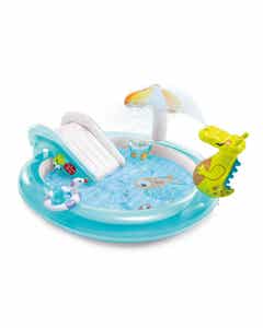 Centro De Juegos Inflable Con Tobogan 2+