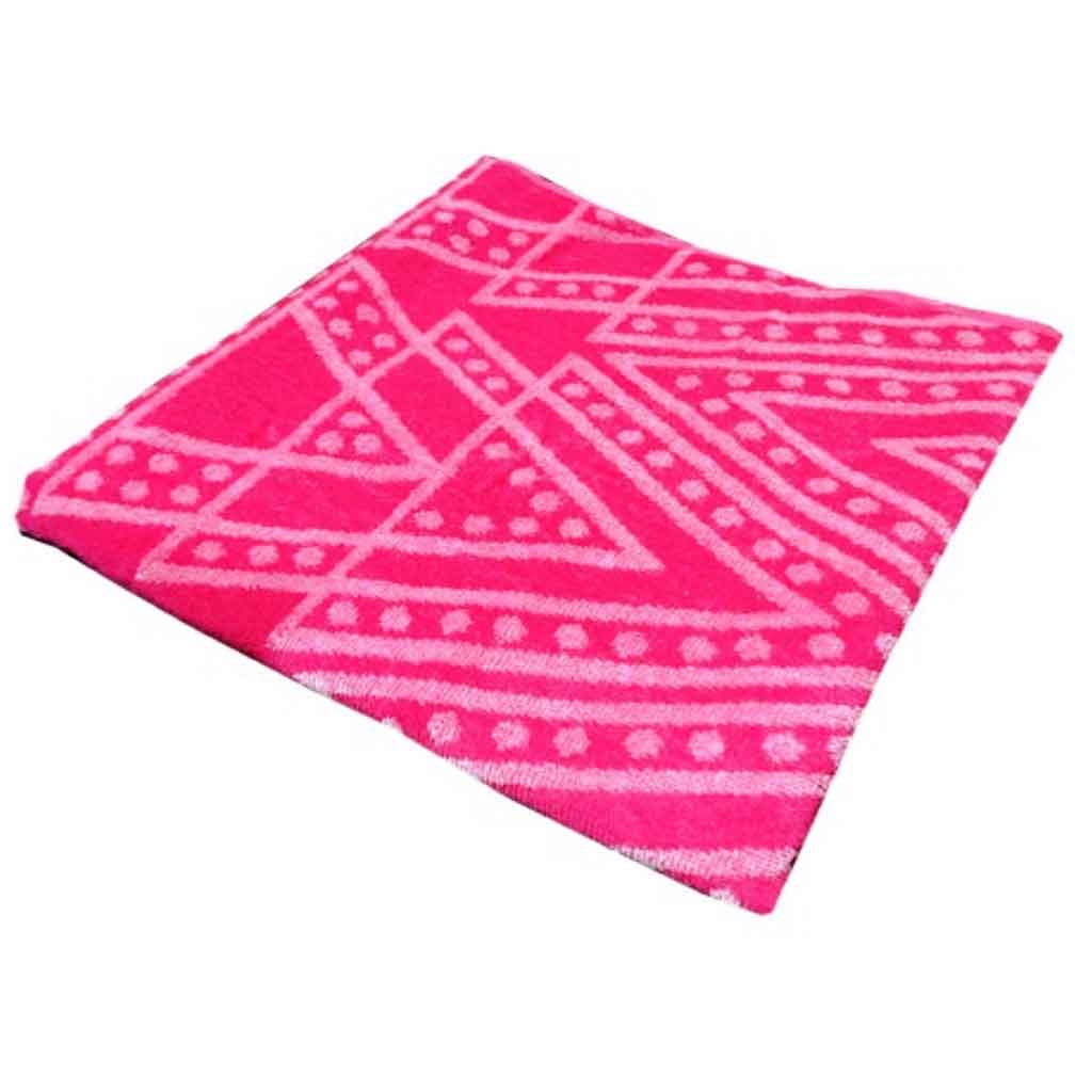 Toalla de playa dobbie estampado rosado 70X140CM