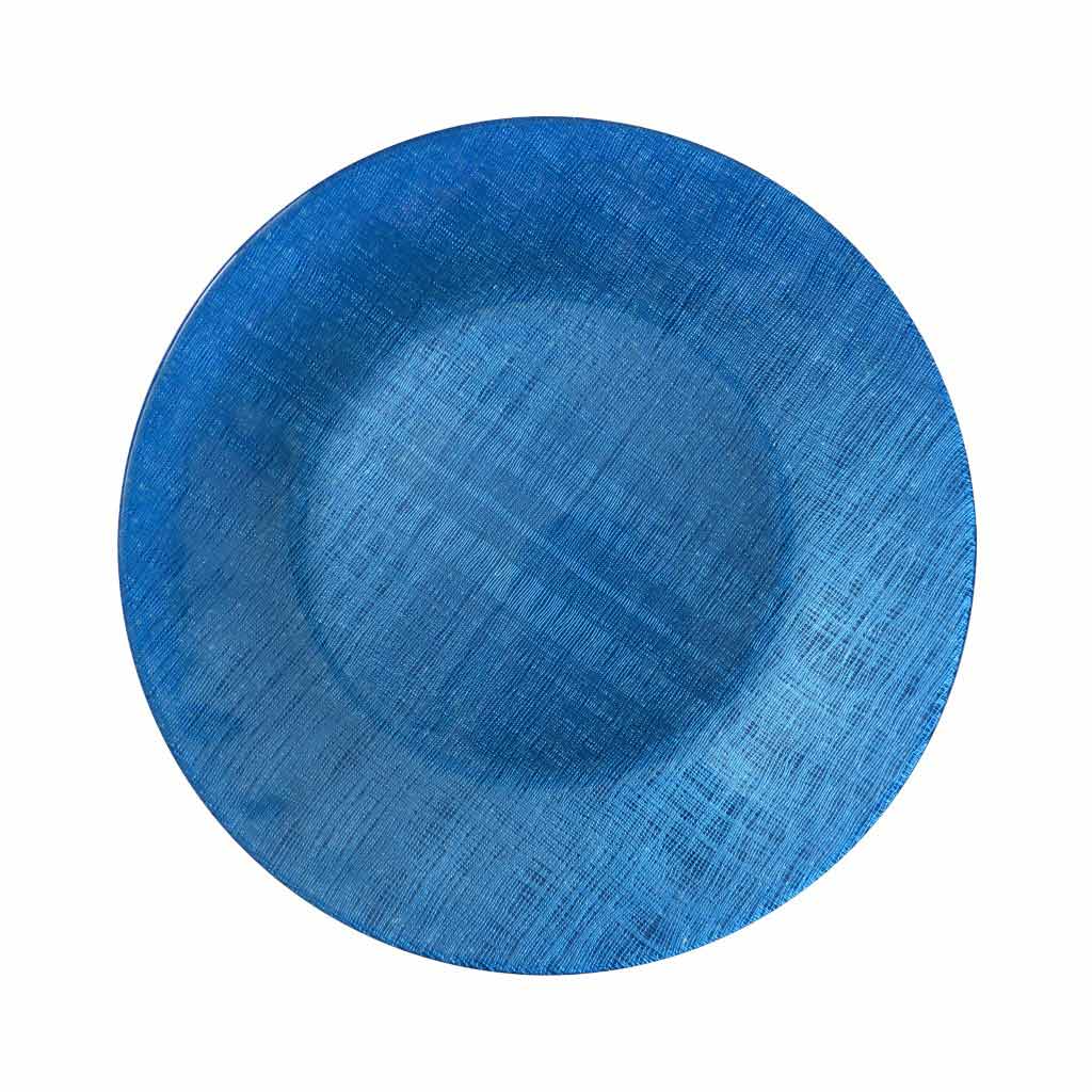 Plato De Fondo Color Azul 33cm