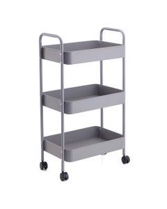 Carro Gris De Cocina 3 Niveles 45x30x79cm