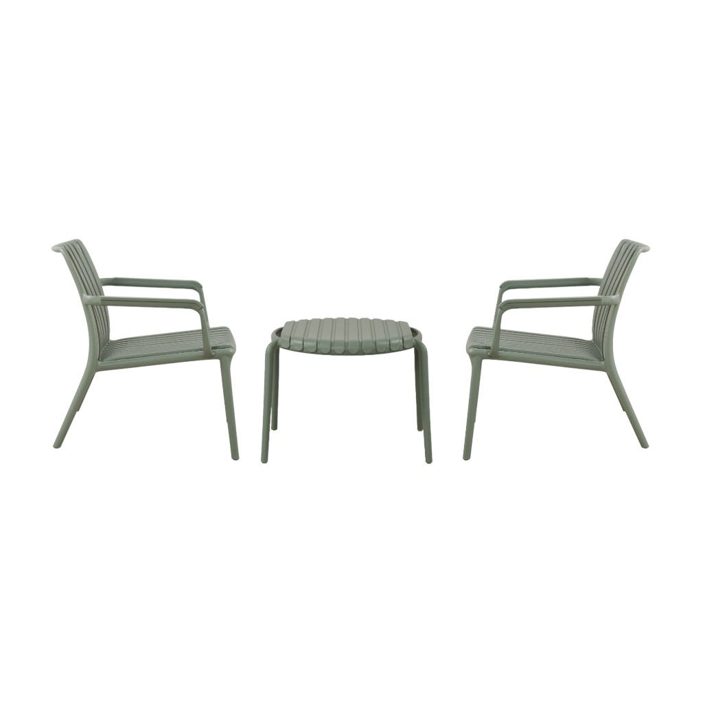 Juego Salón Upurata 3Pzs Verde Oscuro