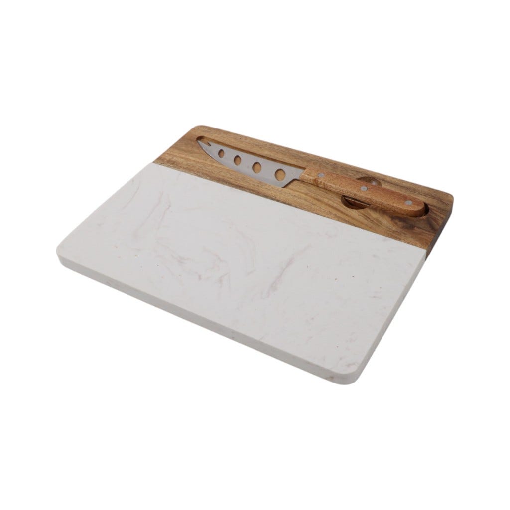 Tabla Para Queso Con Cuhillo 26X20X1Cm