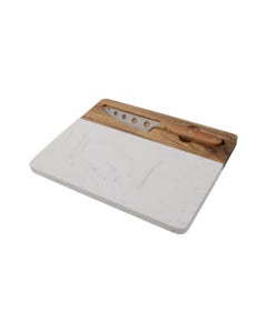 Tabla Para Queso Con Cuhillo 26X20X1Cm