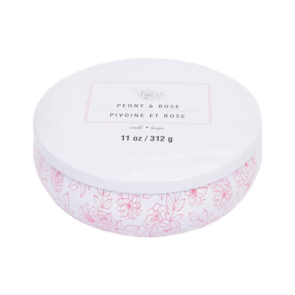 Vela aromática de peonía y rosa