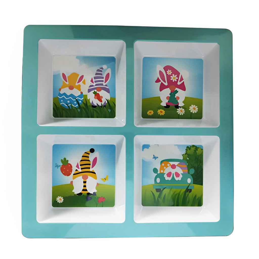 Bandeja De Pascua Con 4 Compartimentos