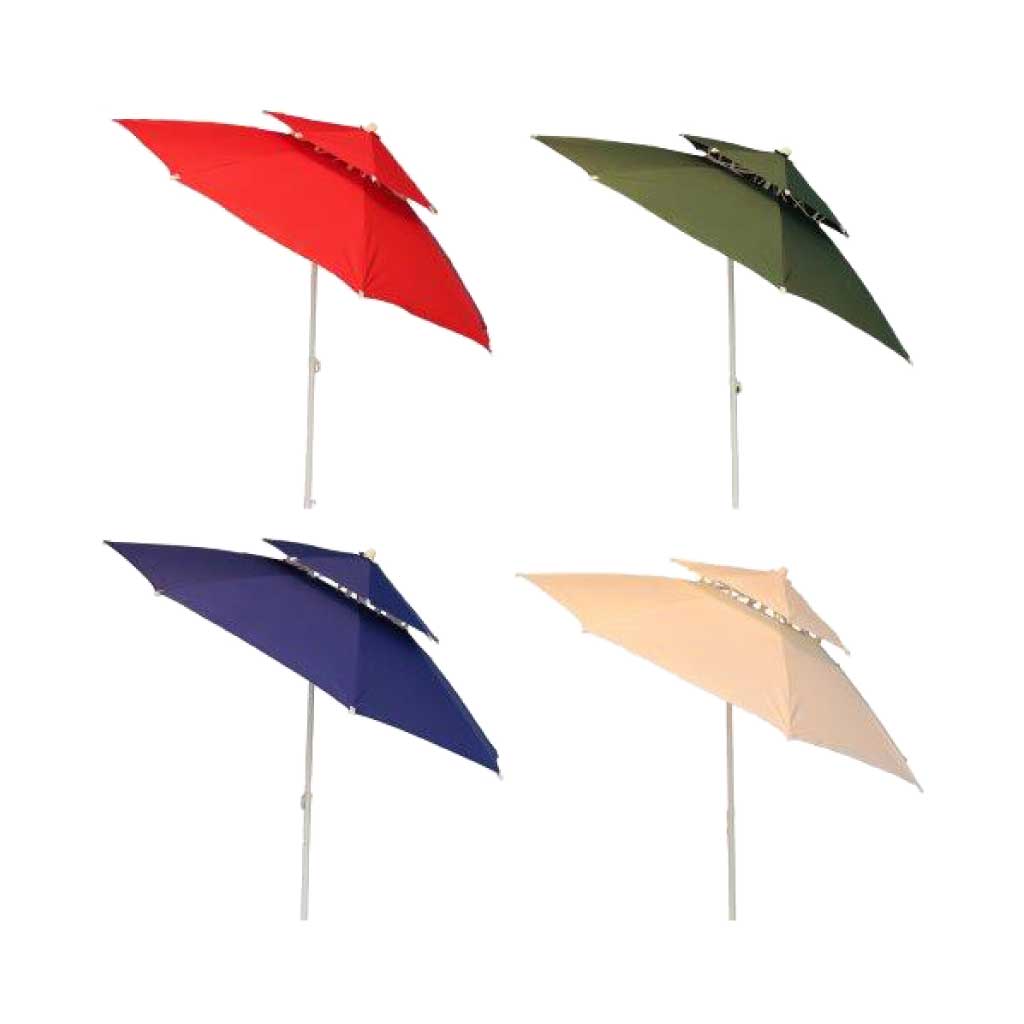 Sombrilla para exterior de 2 capas surtidas 230 cm