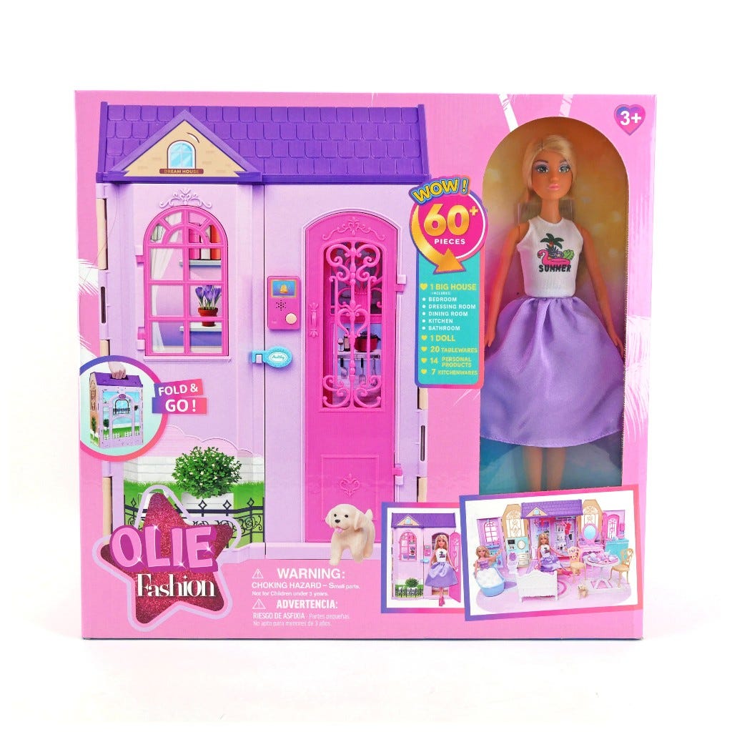Casa De Muñecas Olie Fasion 60 Pzs