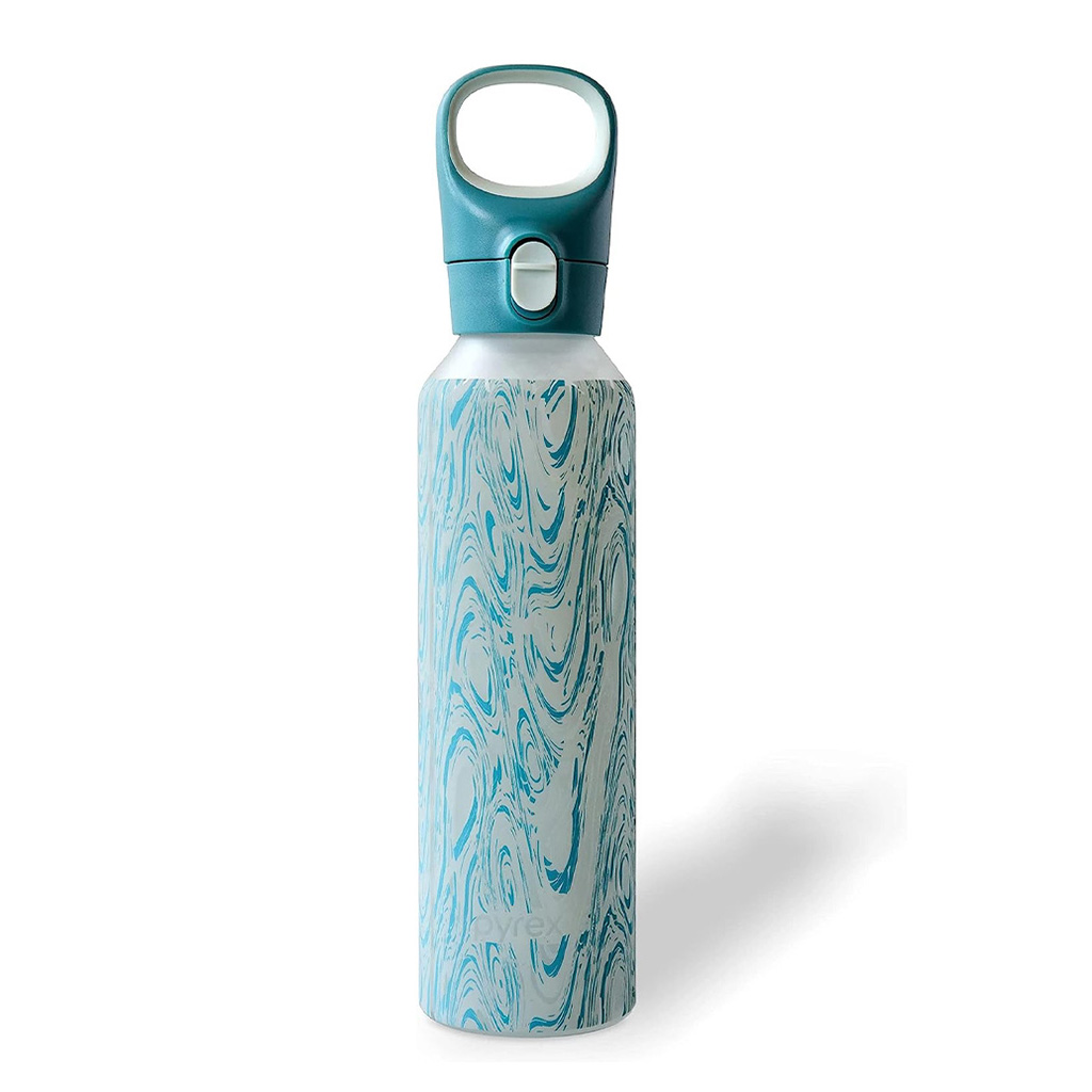 Botella De Agua De Vidrio Con Estampado Abstracto Pirex