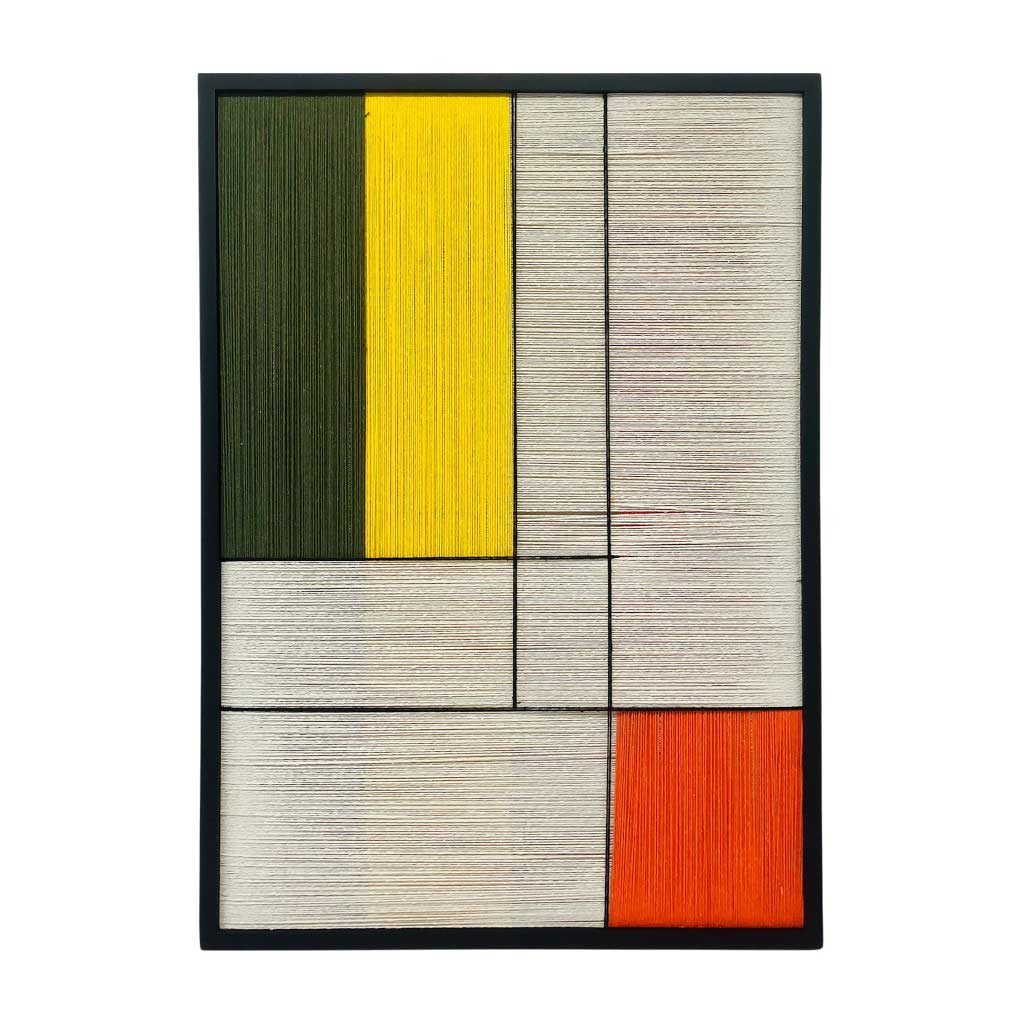 Cuadro Decorativo De Hilos Geométrico Surtido 50x70x2.5cm