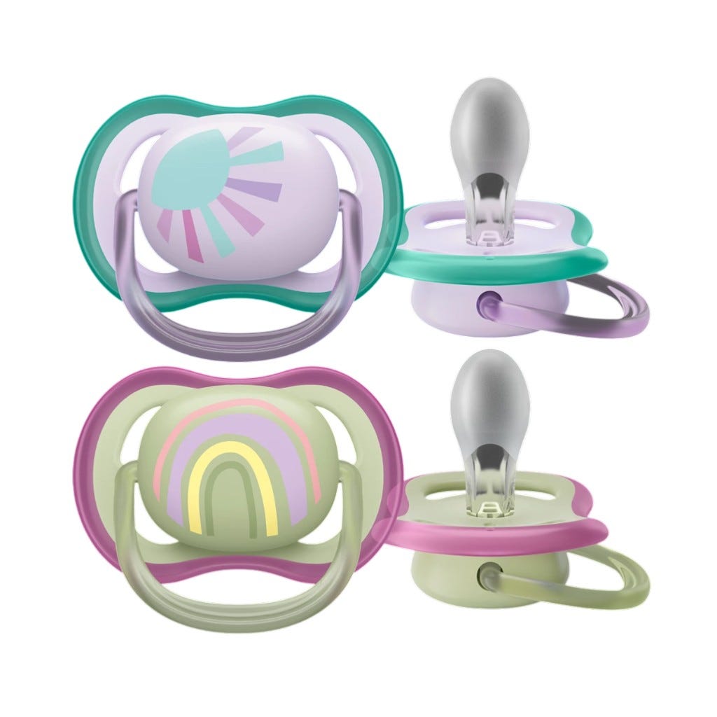 2 Chupetes Ultra Air Niña 0-6M