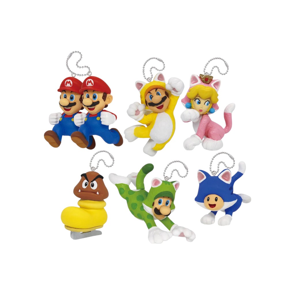 Llaveros Super Mario 3Dworld Surtido