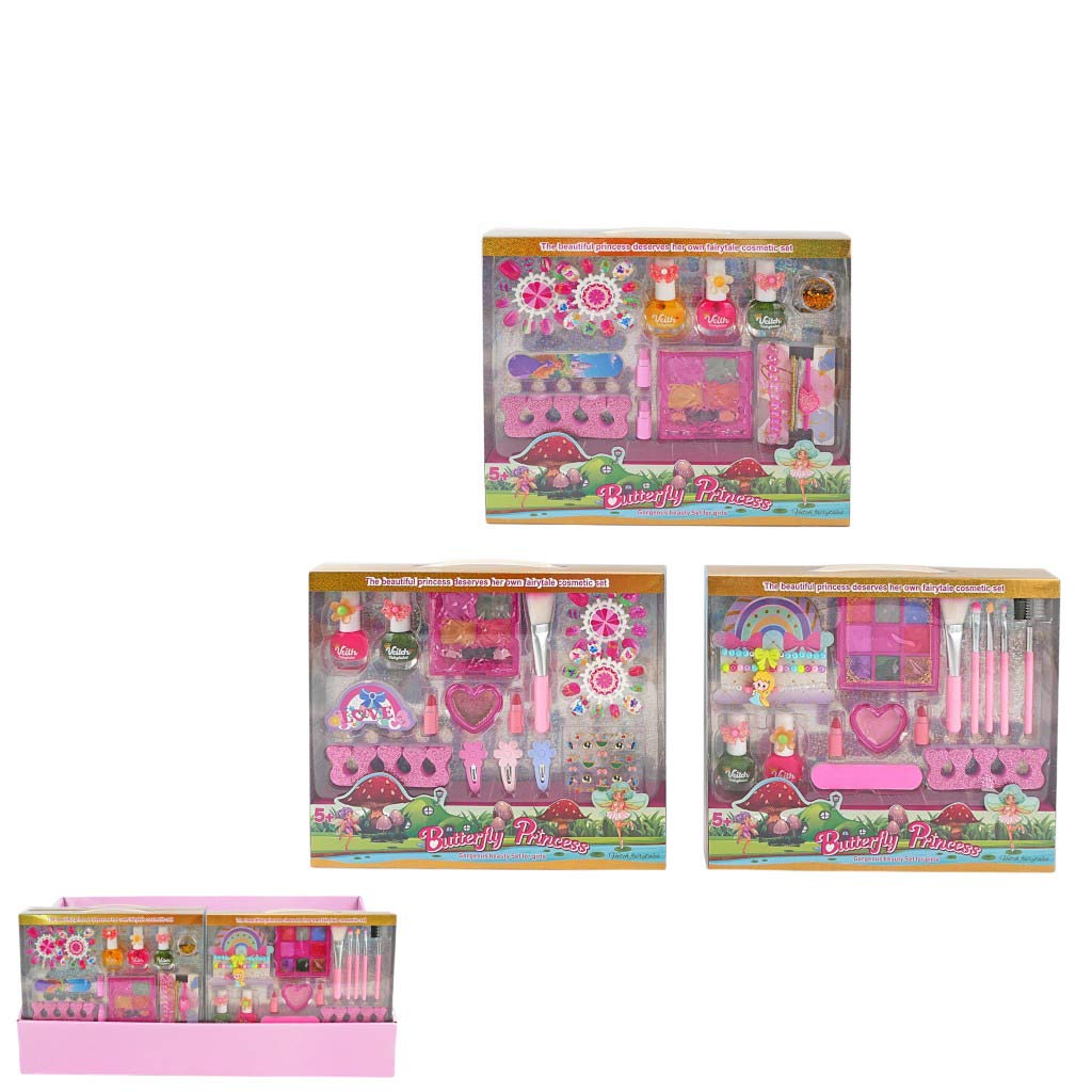 Set De Belleza Butterfly Princess De Juguete Para Niñas