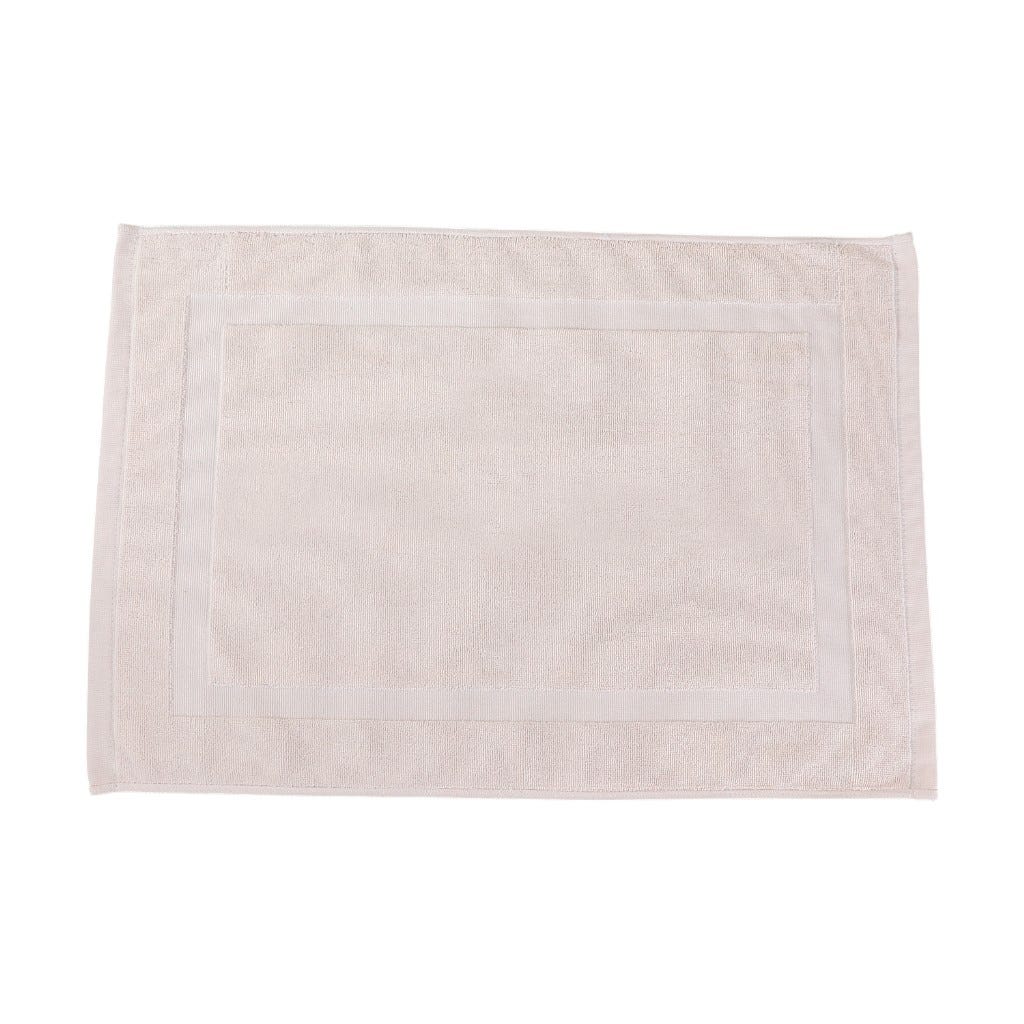 Alfombra De Baño Blanco Hueso 50X70Cm