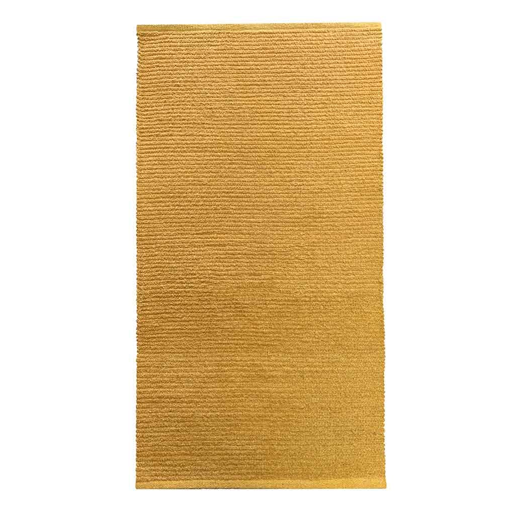 Alfombra Amarillo De Algodón 60X110Cm