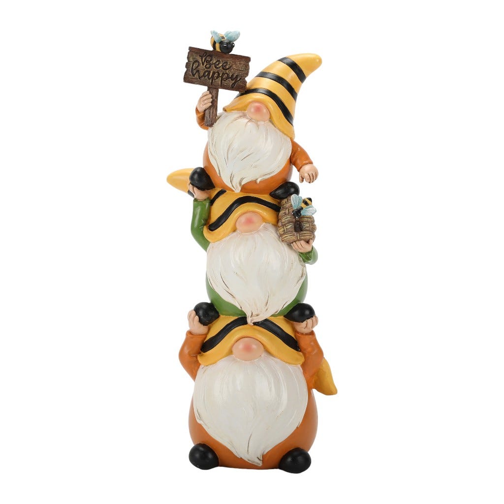 Figura De Gnomo De Abeja 31Cm