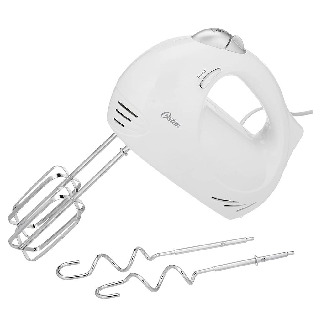 BATIDORA DE MANO BLANCO CON 5 VELOCIDADES OSTER