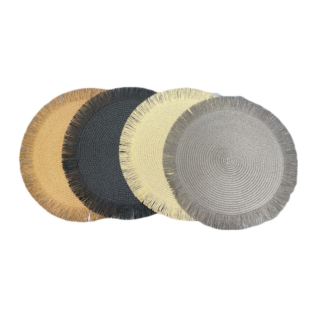 Individual De Colores Variados Con Flecos Surtidos 38Cm