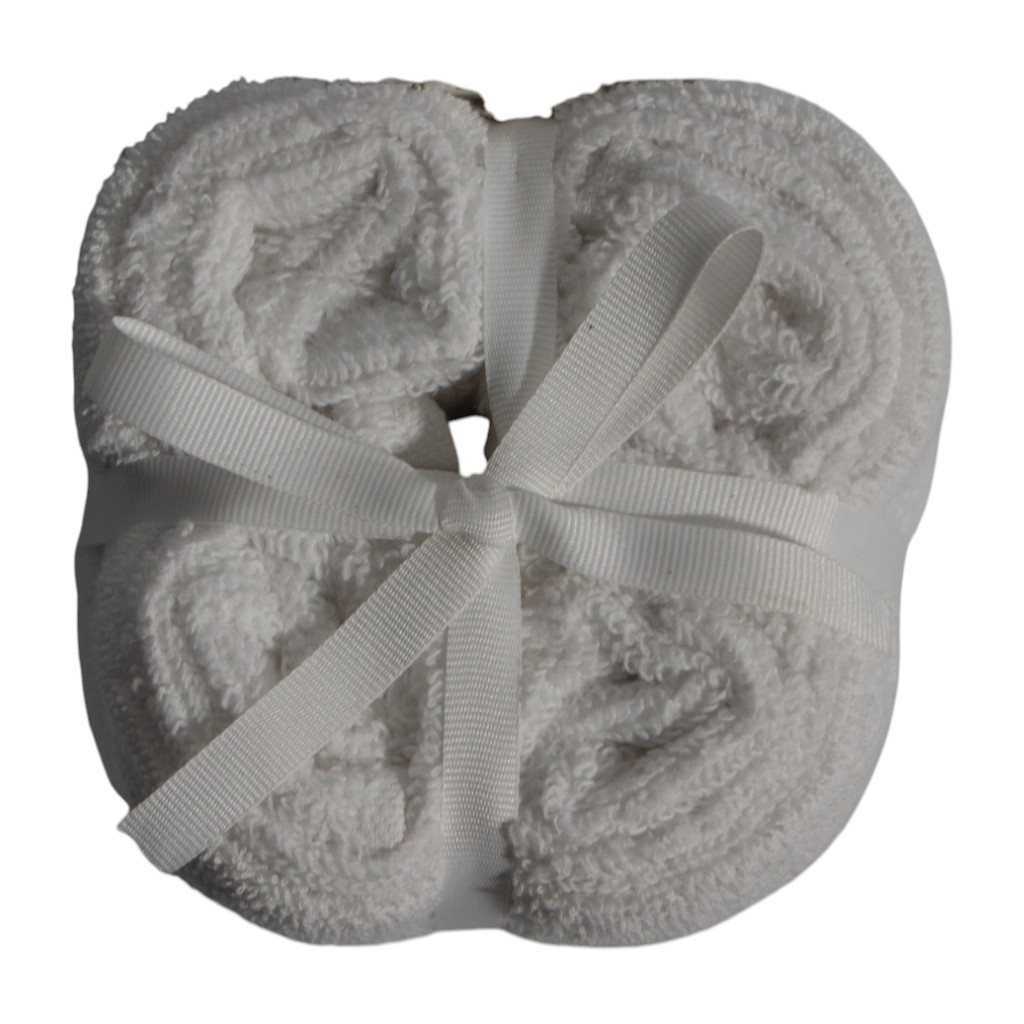 Toalla Set 4Pza Blanco 30X30Cm