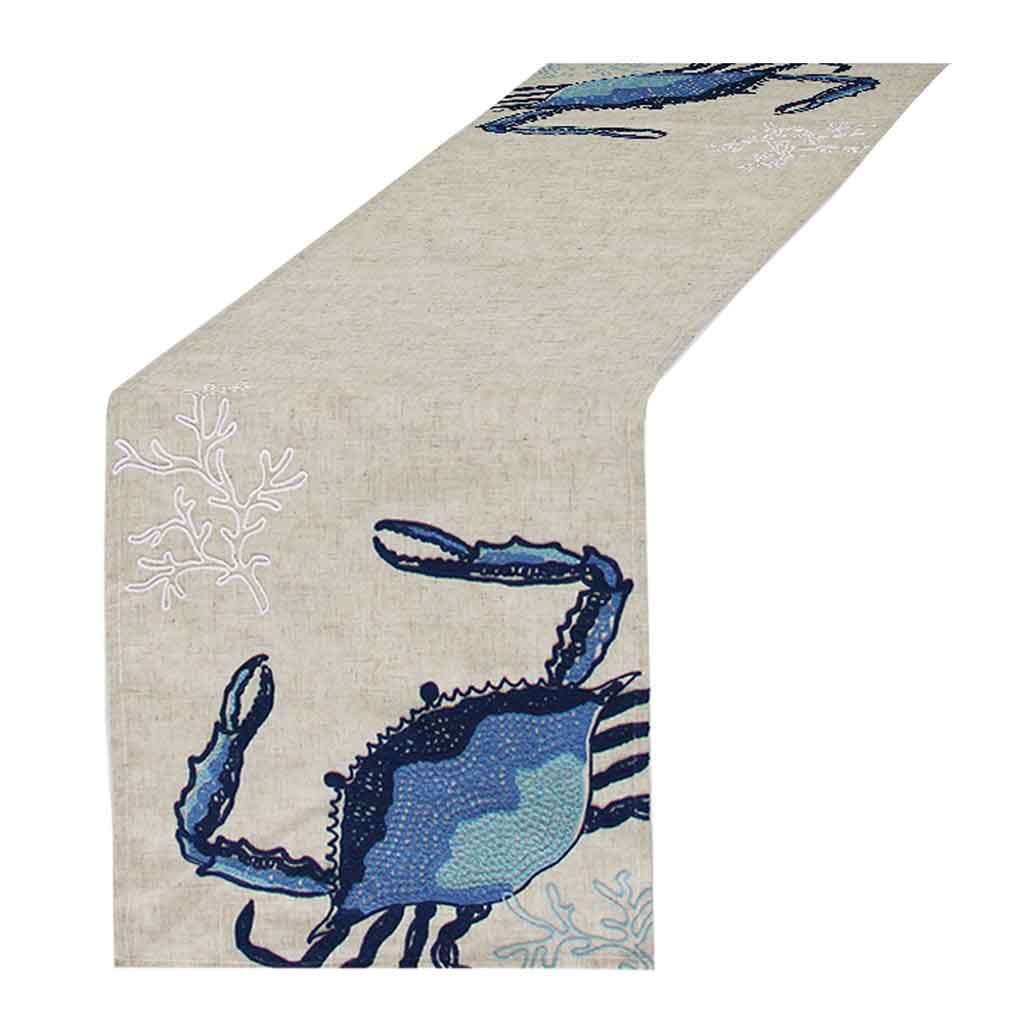 Camino De Mesa Con Estampado De Cangrejo 40x175cm