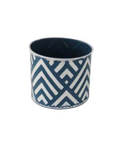 Jarrón Decorativo Azul 16.5x16.5x14cm