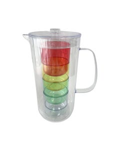 Set De Jarra Y Vasos 3l 21x29cm