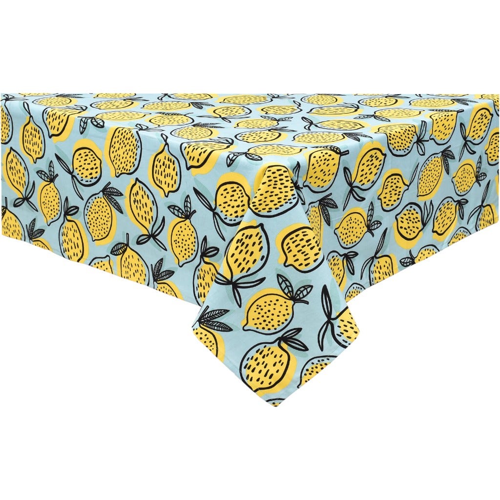 Mantel Rectangular Estampado De Limón 140X180Cm